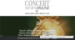 Desktop Screenshot of concertnewsonline.com
